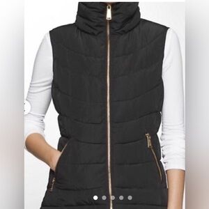 Calvin Klein Black Quilted Puffer Vest 1X